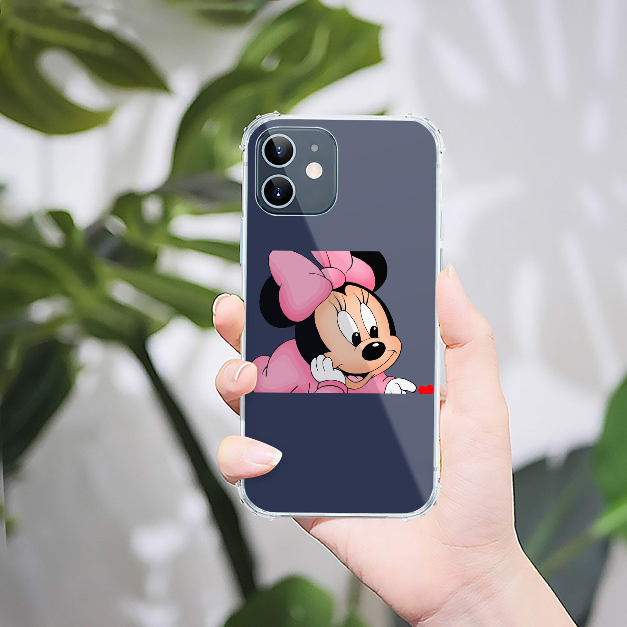 （画像用） ミッキーマウス Mickey Mouse 【iPhone 12シリーズ対応】透明スマホケース（クリアソフトケース）
